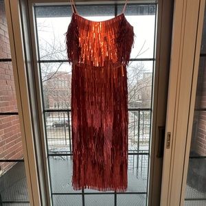 ASOS Design, pink shard detail midi, size 10, NWT